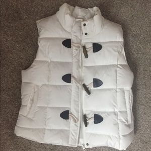 White Puffer Vest, Small, Arizona Brand
